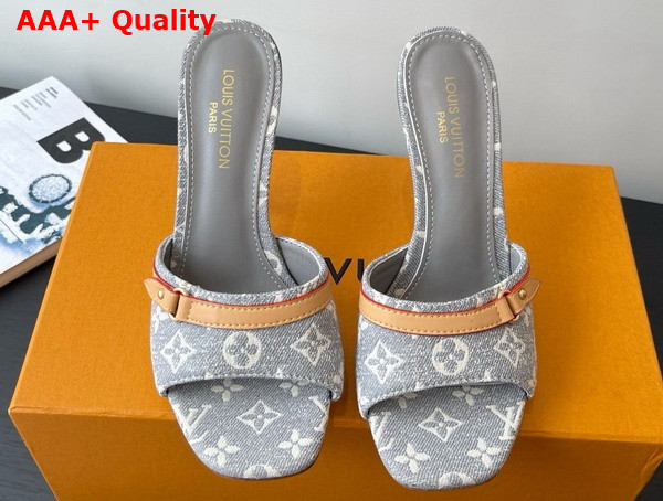 Louis Vuitton 6am Mule Gray Monogram Denim 1ADIGT Replica