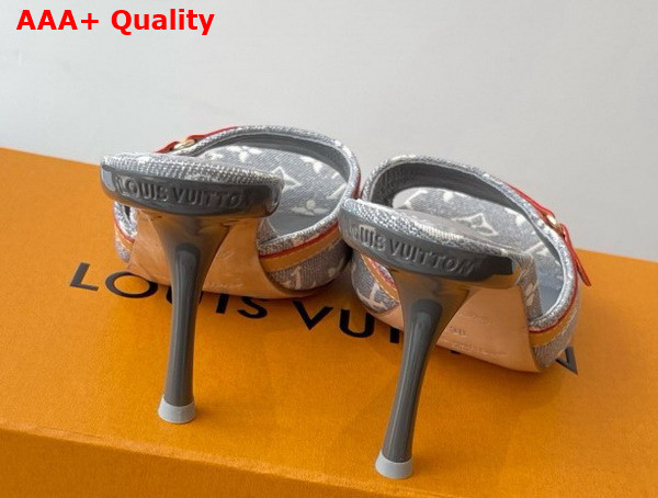 Louis Vuitton 6am Mule Gray Monogram Denim 1ADIGT Replica