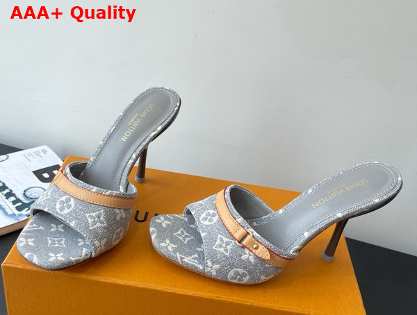 Louis Vuitton 6am Mule Gray Monogram Denim 1ADIGT Replica