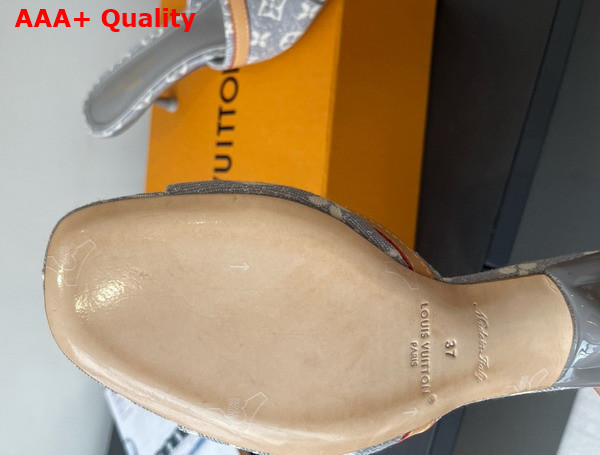 Louis Vuitton 6am Mule Gray Monogram Denim 1ADIGT Replica