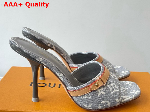 Louis Vuitton 6am Mule Gray Monogram Denim 1ADIGT Replica