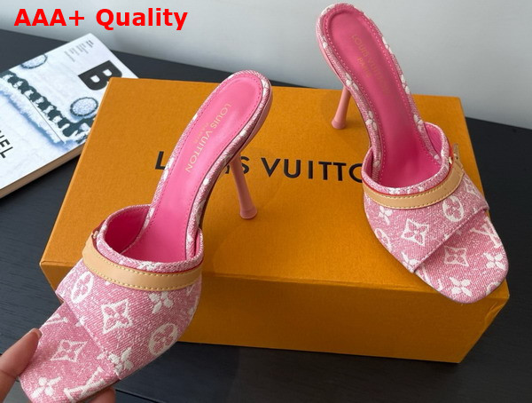 Louis Vuitton 6am Mule Pink Monogram Denim 1ADIFX Replica