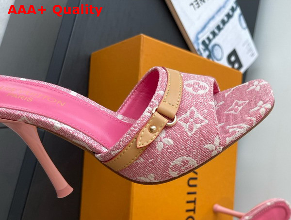 Louis Vuitton 6am Mule Pink Monogram Denim 1ADIFX Replica