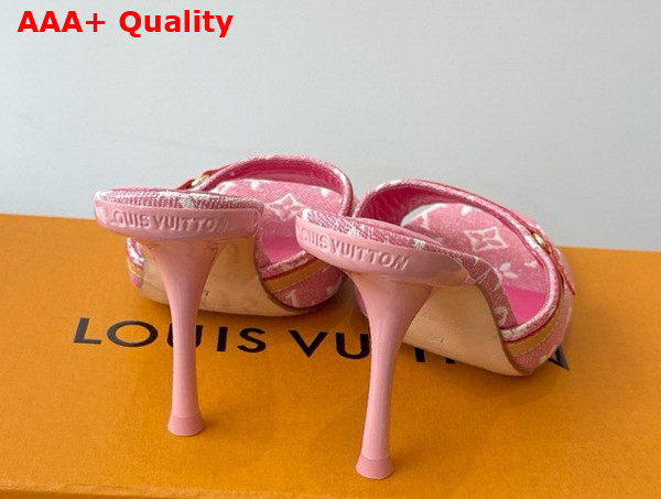 Louis Vuitton 6am Mule Pink Monogram Denim 1ADIFX Replica