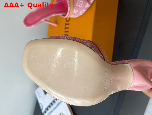 Louis Vuitton 6am Mule Pink Monogram Denim 1ADIFX Replica