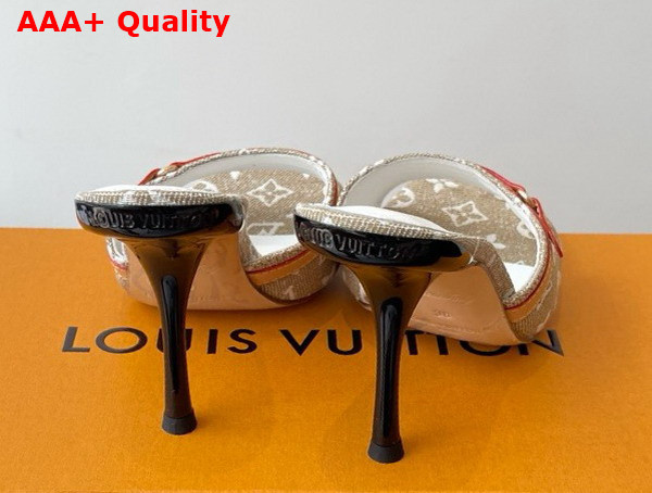 Louis Vuitton 6am Mule in Beige Monogram Denim Replica