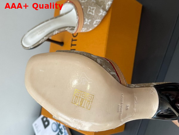 Louis Vuitton 6am Mule in Beige Monogram Denim Replica