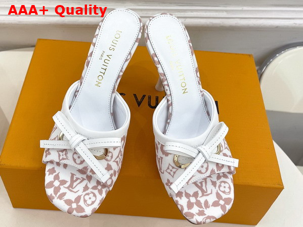 Louis Vuitton 6am Mule in Beige Monogram Leopard Canvas Replica