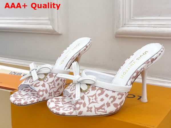 Louis Vuitton 6am Mule in Beige Monogram Leopard Canvas Replica