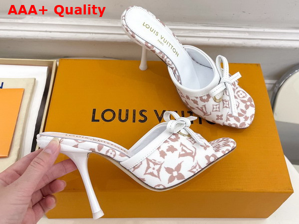 Louis Vuitton 6am Mule in Beige Monogram Leopard Canvas Replica