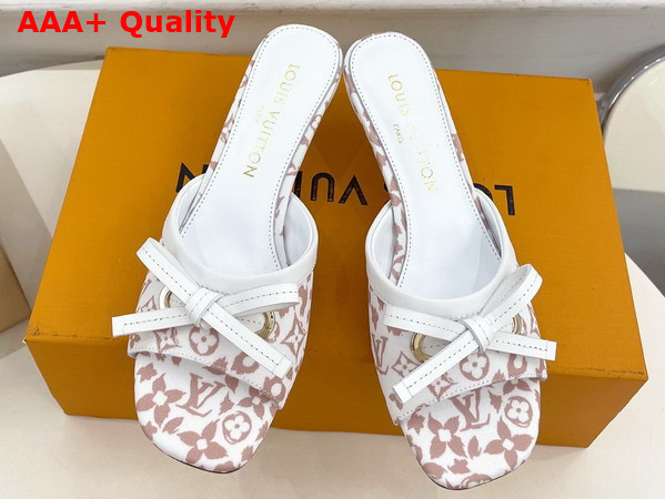Louis Vuitton 6am Mule in Beige Monogram Leopard Print Canvas 1AJNK7 Replica