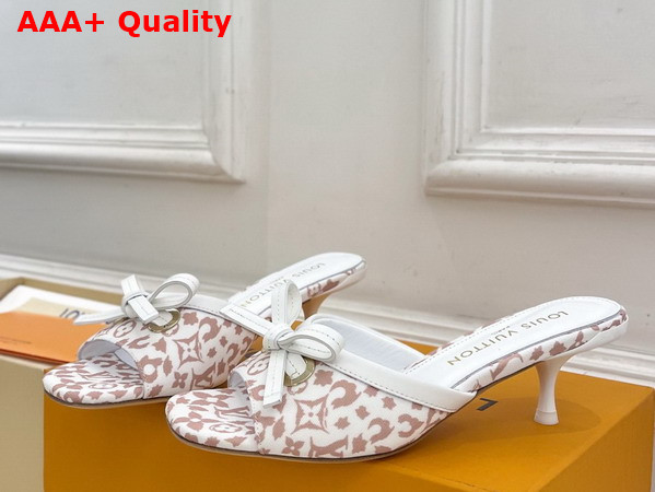 Louis Vuitton 6am Mule in Beige Monogram Leopard Print Canvas 1AJNK7 Replica