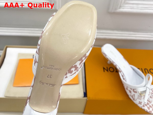 Louis Vuitton 6am Mule in Beige Monogram Leopard Print Canvas 1AJNK7 Replica