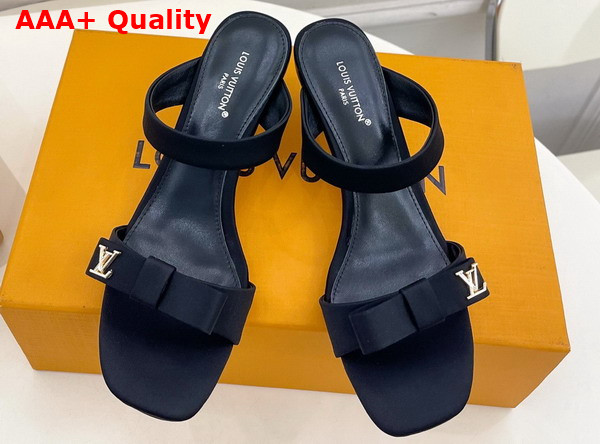 Louis Vuitton 6am Mule in Black Satin 1AK4SF Replica