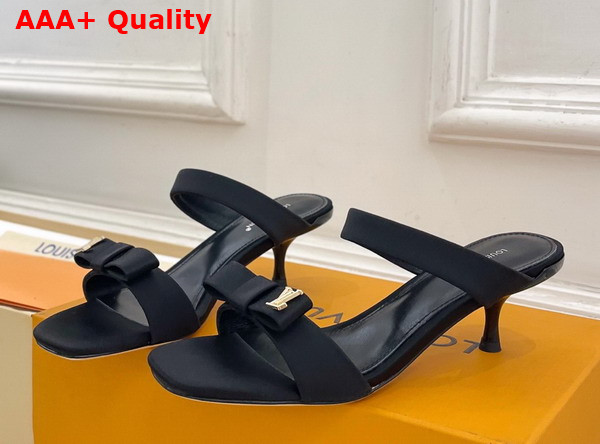 Louis Vuitton 6am Mule in Black Satin 1AK4SF Replica