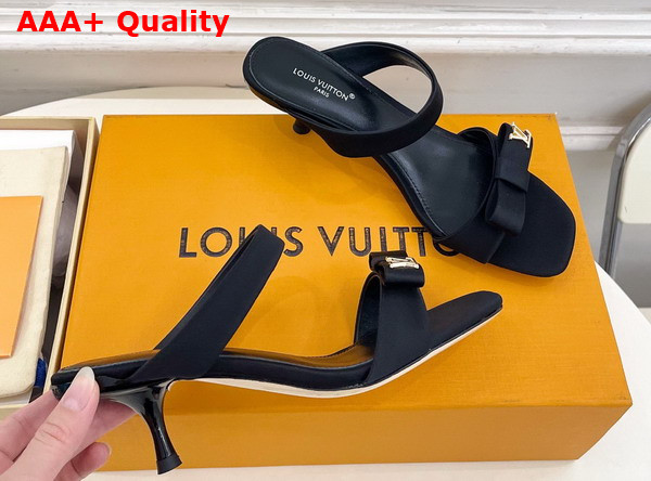Louis Vuitton 6am Mule in Black Satin 1AK4SF Replica
