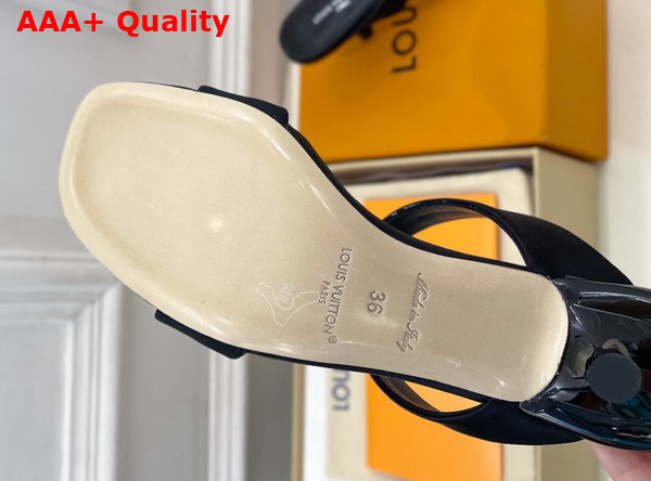 Louis Vuitton 6am Mule in Black Satin 1AK4SF Replica