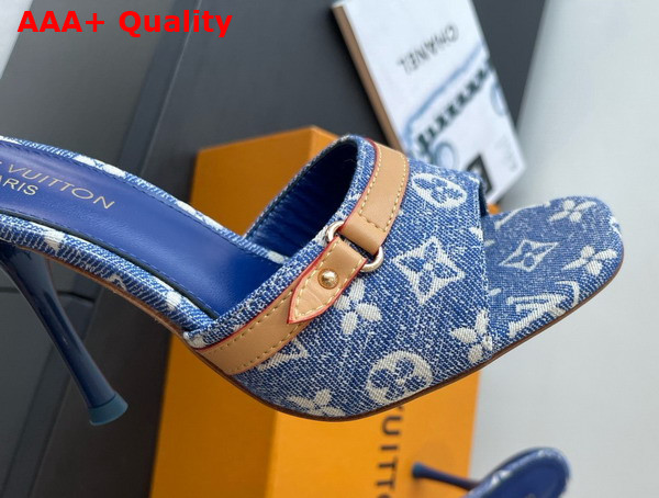 Louis Vuitton 6am Mule in Blue Monogram Denim 1ADIGD Replica