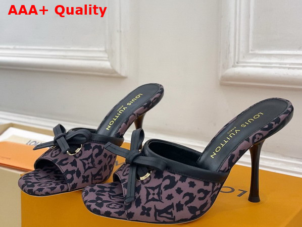 Louis Vuitton 6am Mule in Brown Monogram Leopard Canvas Replica