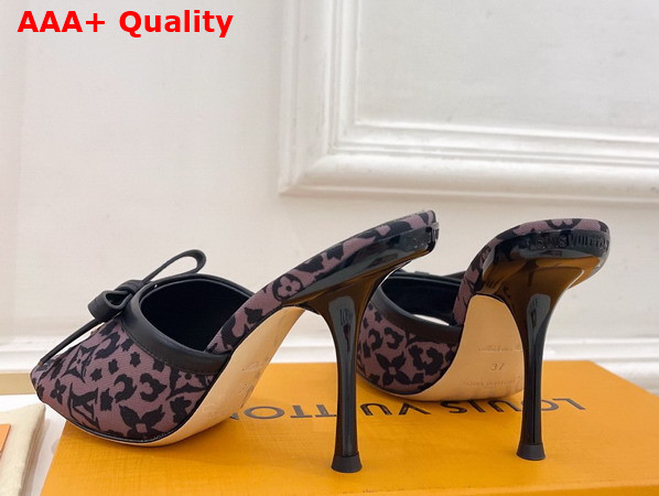 Louis Vuitton 6am Mule in Brown Monogram Leopard Canvas Replica
