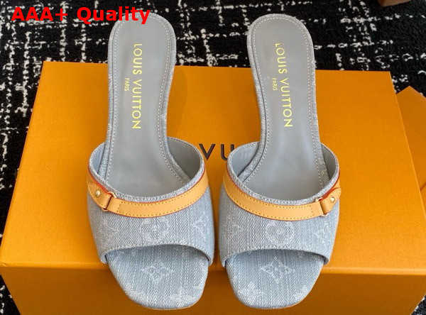 Louis Vuitton 6am Mule in Gray Monogram Denim 1ADIGT Replica