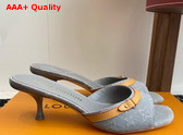 Louis Vuitton 6am Mule in Gray Monogram Denim 1ADIGT Replica