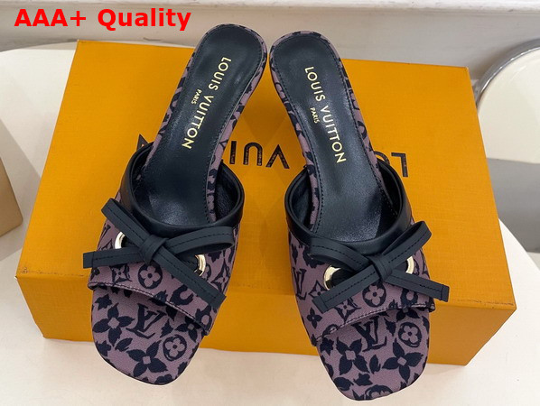Louis Vuitton 6am Mule in Marron Monogram Leopard Print Canvas Replica