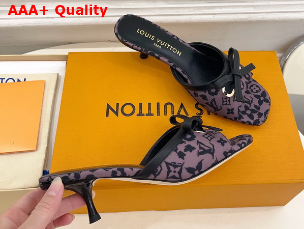 Louis Vuitton 6am Mule in Marron Monogram Leopard Print Canvas Replica
