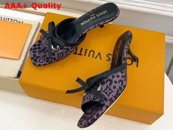 Louis Vuitton 6am Mule in Marron Monogram Leopard Print Canvas Replica