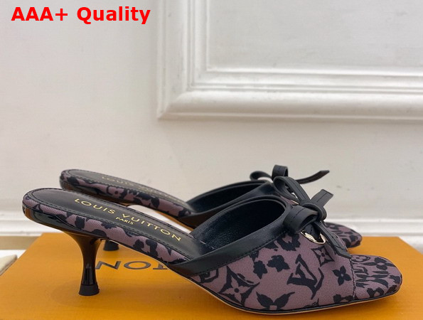 Louis Vuitton 6am Mule in Marron Monogram Leopard Print Canvas Replica