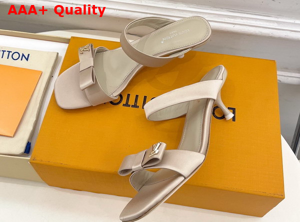 Louis Vuitton 6am Mule in Nude Beige Satin 1AK4U7 Replica