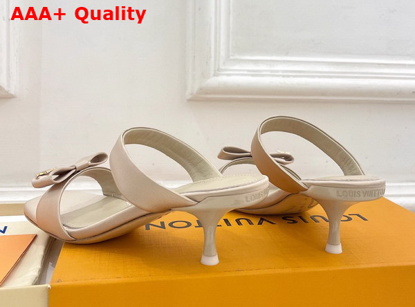 Louis Vuitton 6am Mule in Nude Beige Satin 1AK4U7 Replica