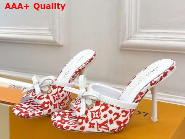 Louis Vuitton 6am Mule in Rose Monogram Leopard Canvas 1AJLK9 Replica