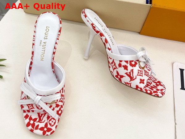 Louis Vuitton 6am Mule in Rose Monogram Leopard Canvas 1AJLK9 Replica