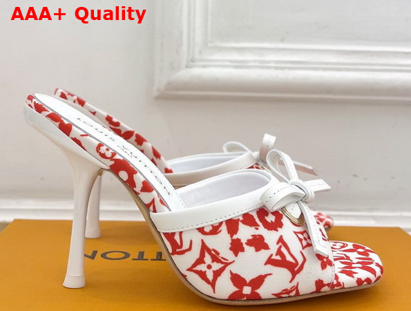 Louis Vuitton 6am Mule in Rose Monogram Leopard Canvas 1AJLK9 Replica