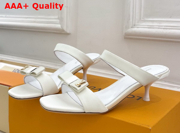 Louis Vuitton 6am Mule in White Satin Replica