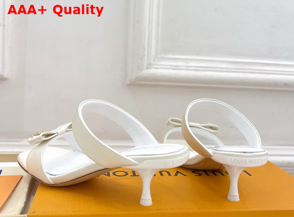Louis Vuitton 6am Mule in White Satin Replica