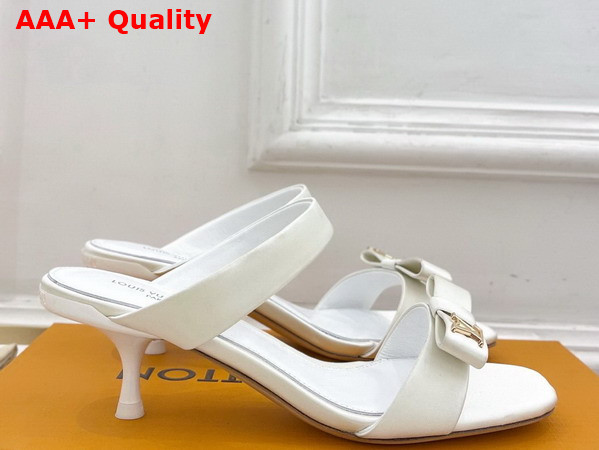 Louis Vuitton 6am Mule in White Satin Replica