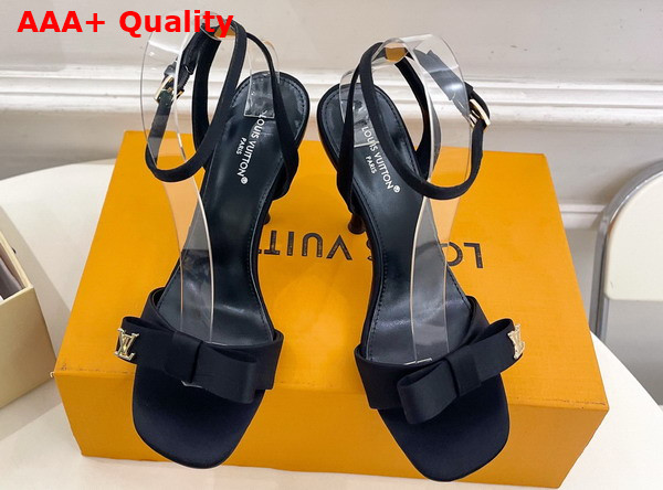 Louis Vuitton 6am Sandal in Black Satin 1AK4W0 Replica