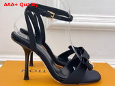Louis Vuitton 6am Sandal in Black Satin 1AK4W0 Replica