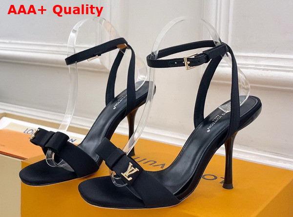 Louis Vuitton 6am Sandal in Black Satin 1AK4W0 Replica
