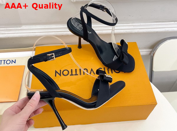 Louis Vuitton 6am Sandal in Black Satin 1AK4W0 Replica