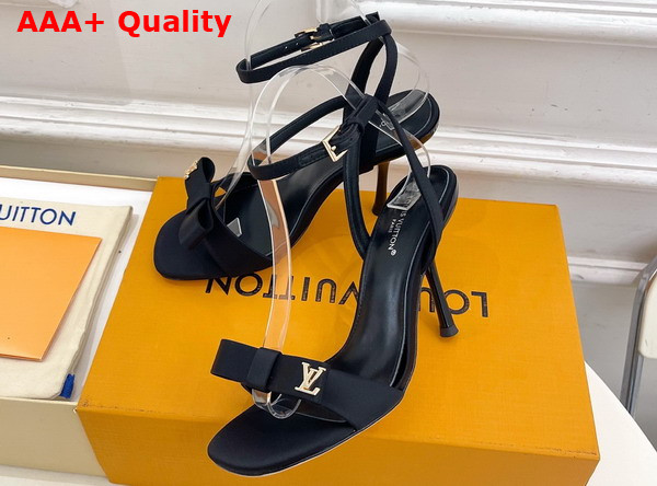 Louis Vuitton 6am Sandal in Black Satin 1AK4W0 Replica