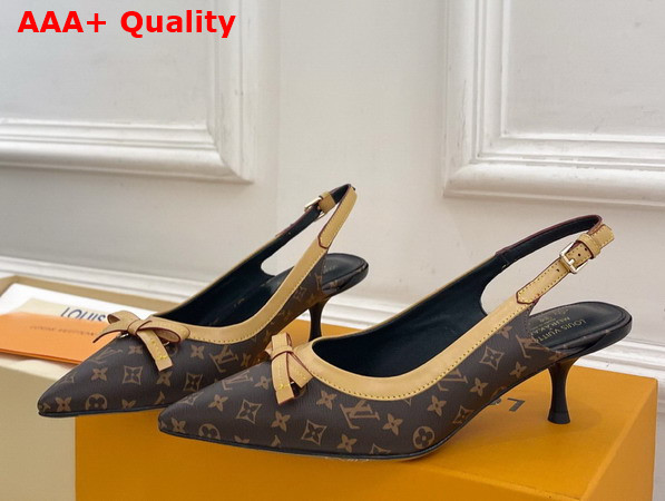 Louis Vuitton 6am Slingback Pump in Monogram Canvas Replica