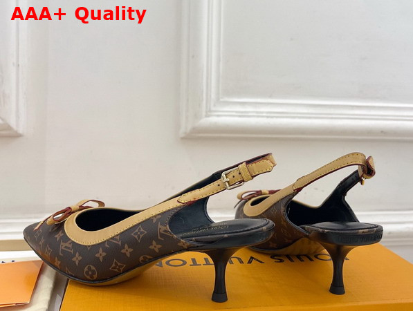 Louis Vuitton 6am Slingback Pump in Monogram Canvas Replica