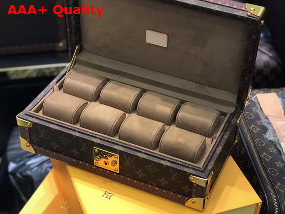 Louis Vuitton 8 Watch Case Monogram Coated Canvas Replica