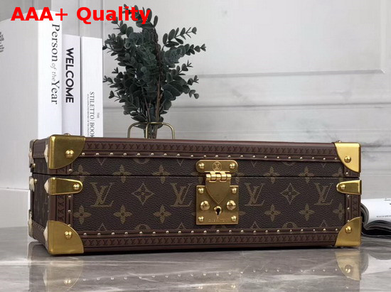 Louis Vuitton 8 Watch Case in Monogram Canvas with Red Microfiber Lining M20039 Replica