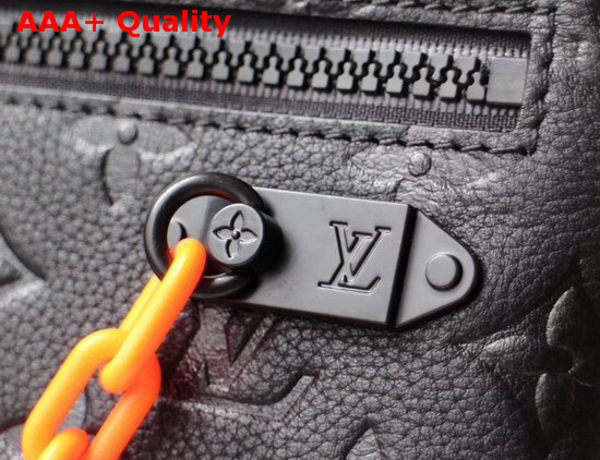 Louis Vuitton A4 Pouch Black Taurillon Leather M67461 Replica