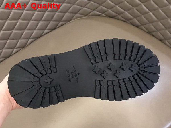 Louis Vuitton Abbesses Sneaker White and Black Monogram Embossed Calf Leather Replica