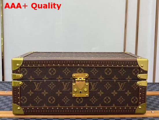 Louis Vuitton Accessories Box Monogram Canvas Light Grey Microfiber Lining Replica